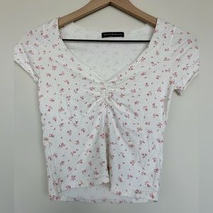 Brandy Melville Gina Top with light pink florals
